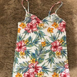 Hawaiian spaghetti strap shirt